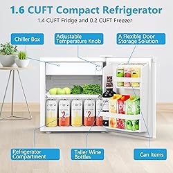 Electactic 1.6 Cu.ft Mini Fridge with