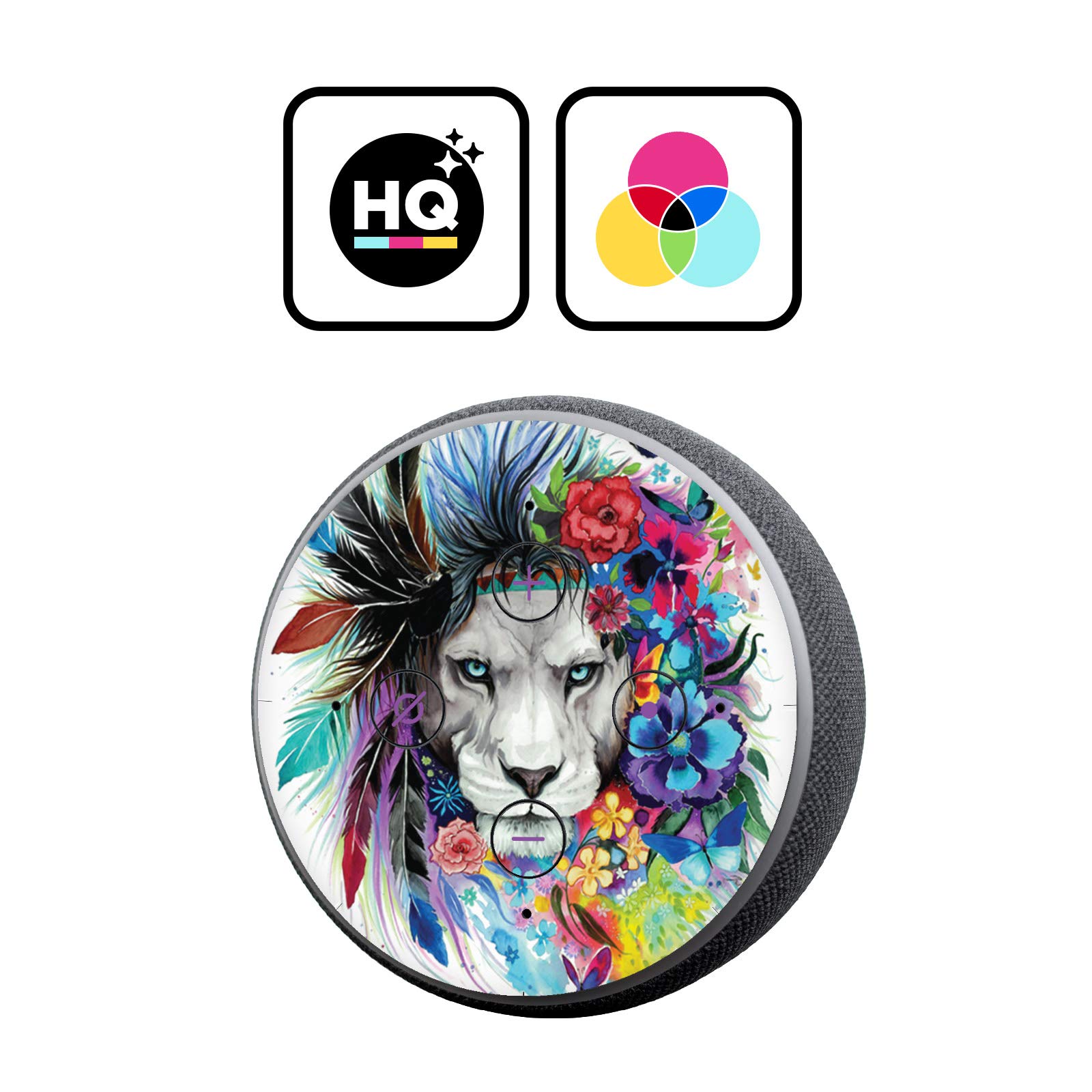 Head Case Designs Officially Licensed Pixie Cold King of The Forest Animals Vinyl Sticker Skin Decal Cover Compatible with Amazon Echo (2nd Gen) - Skin only Echo (2nd Gen) is NOT Included