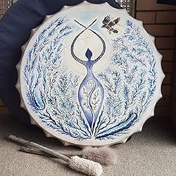 FIRLAR Shaman Drum,10 Inch Hand Drum With Drum