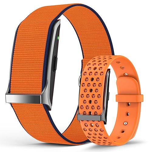 Smart Bracelet, Wearable Activity & Fitness Tracker Band, 24H Sleep Tracker, All-Day Continuous Heart Rate Blood Pressure Stress HRV Monitor, 120+ Sport Modes Smart Wristband with 2 Bands, Free APP