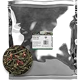 Frontier Bulk Green Tea, Raspberry Flavored, Organic, 16 Ounce