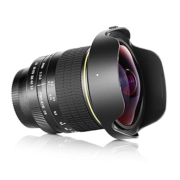 Neewer Pro 8mm f/3.5 Aspherical HD Fisheye Lente para Nikon D5,D4s ...