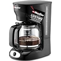 Mueller 12-Cup Drip Coffee Maker, Auto Keep Warm Function, Smart Anti-Drip System, with Durable Permanent Filter and…