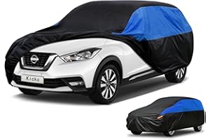 GUNHYI Nissan Car Cover Custom Fit Nissan Kicks Waterproof All Weather, Lightweight Full Exterior Cover for Automobiles Outdoor Sun UV Rain Dust Snow Wind Protection.
