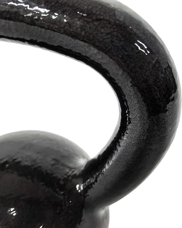 Kettlebell in ghisa, 12 kg, Nero