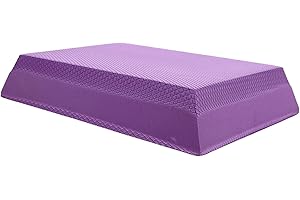 Baluue Yoga Balance Cushion Kneeling Pad Purple Anti-Skid Soft Trapezoid Pilates Pad for Home Gym Training