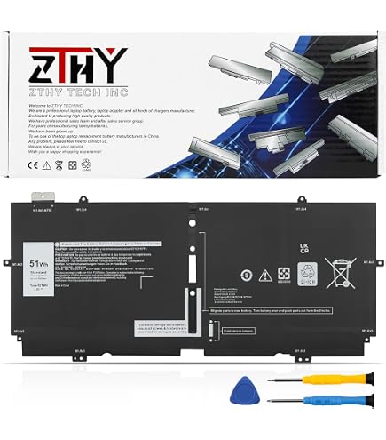 Amazon.com: ZTHY 51Wh 52TWH Laptop Battery Replacement for Dell