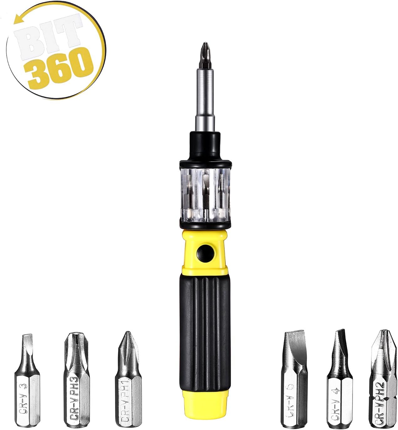 AVERYAR 360 Screwdriver 6-in-1 Electronics Precision Screwdriver With Spin Top