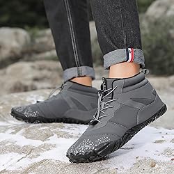 Dinint Barefoot Shoes Men Women Wide Toe Box Winter