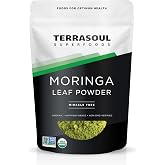 Terrasoul Superfoods Organic Moringa Leaf Powder 11 oz &ndash; USDA Organic, 100% Pure Moringa Leaf Powder for Smoothies &amp; Tea