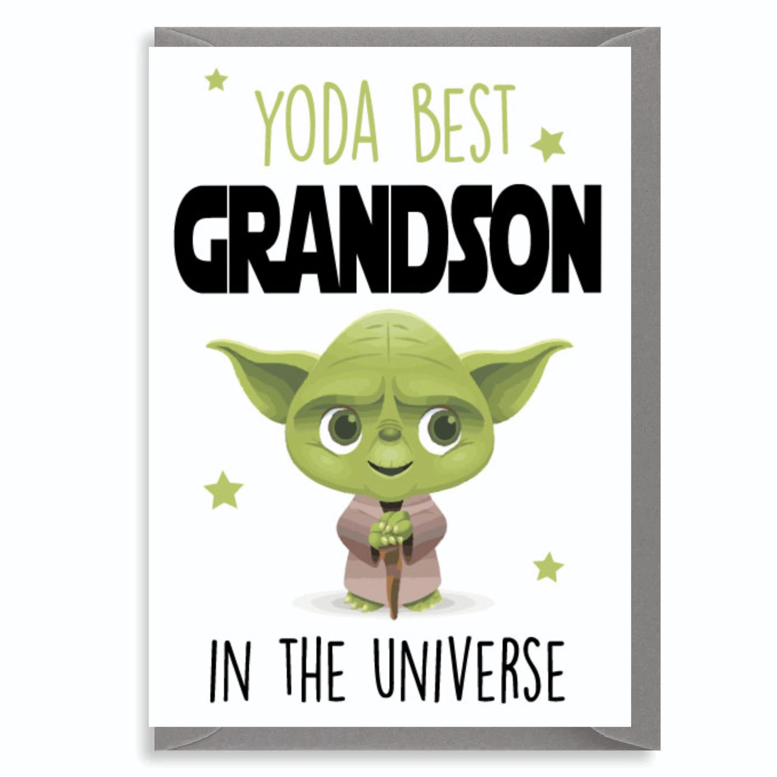 Grandson Birthday Card YODA Funny C824
