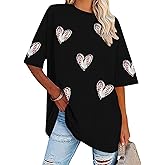 MOUSYA Baseball Mom Shirt Women Oversized Baseball Shirts Gameday Baseball Casual Short Sleeve Shirts