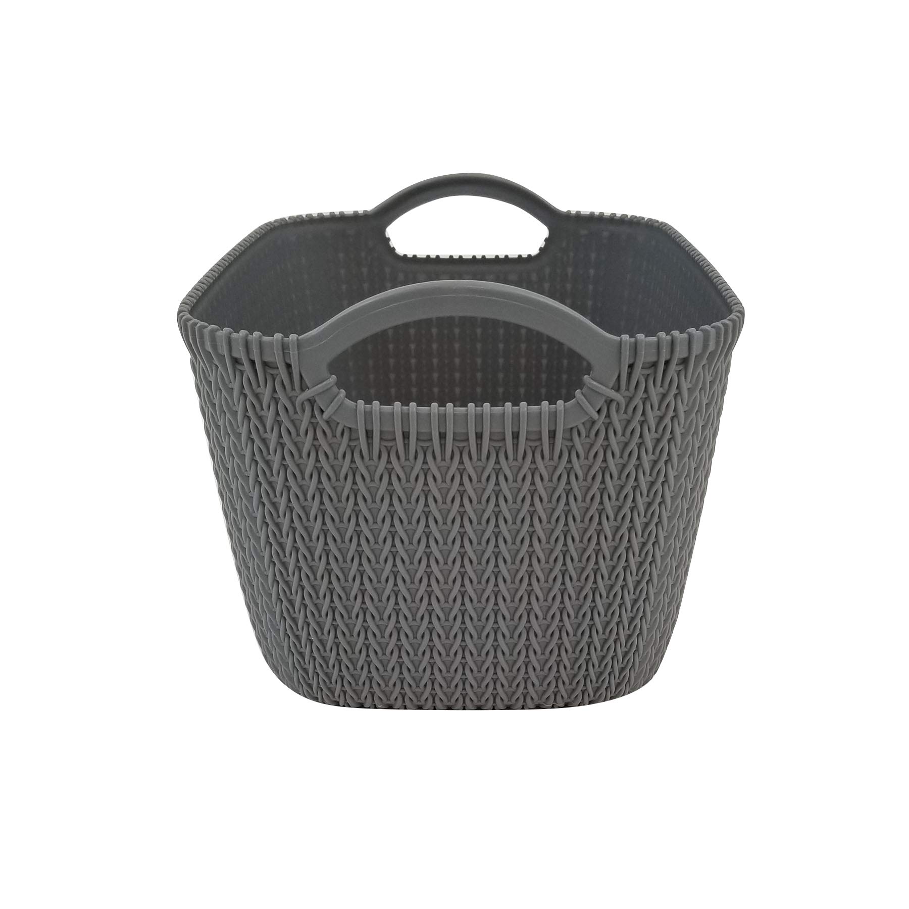 Homz Grey, Set of 12 Medium Decorative Rattan Storage Bin 12 Each eBay