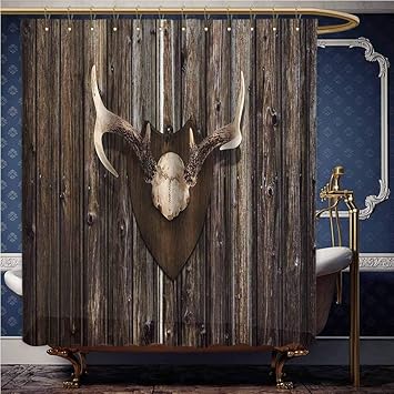 Amazon Com Jiahong Pan Antler Decor Colorful Chic Shower Curtain