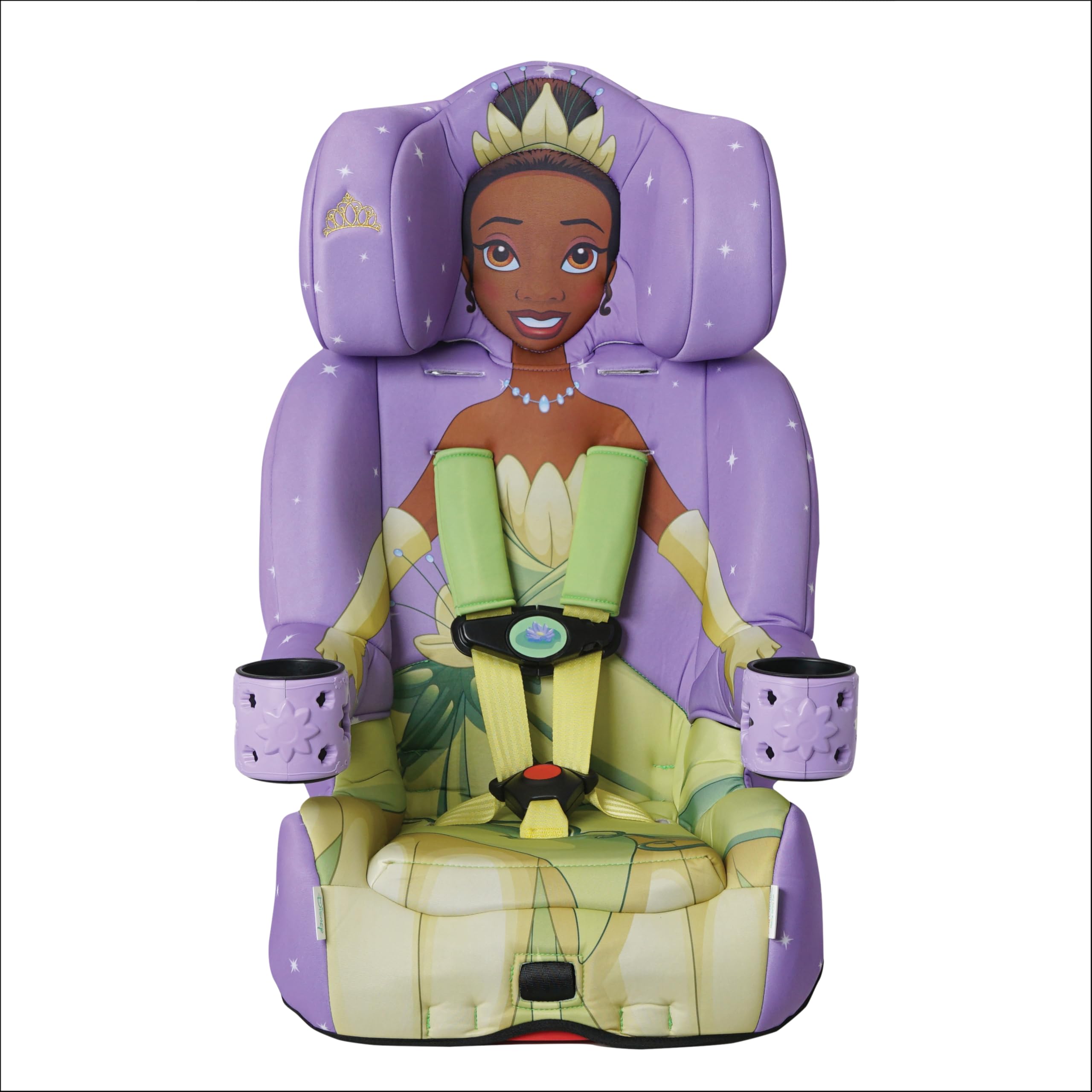 KidsEmbrace 2-in-1 Car Seat | Forward-Facing Harness (26.5–65 lbs) & Booster Mode (40–100 lbs) | Latch | Premium Fit with Multi-Position Headrest, Harness & Recline - Disney Tiana Image