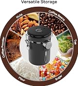 Coffee Gator Airtight Canister 900 mL Stainless Steel with Date Tracker view 6