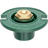 5-Pack Brass Pop-Up Flush Head Sprinklers – Half Pattern Spray Nozzle, 54071, Adjustable, Gold