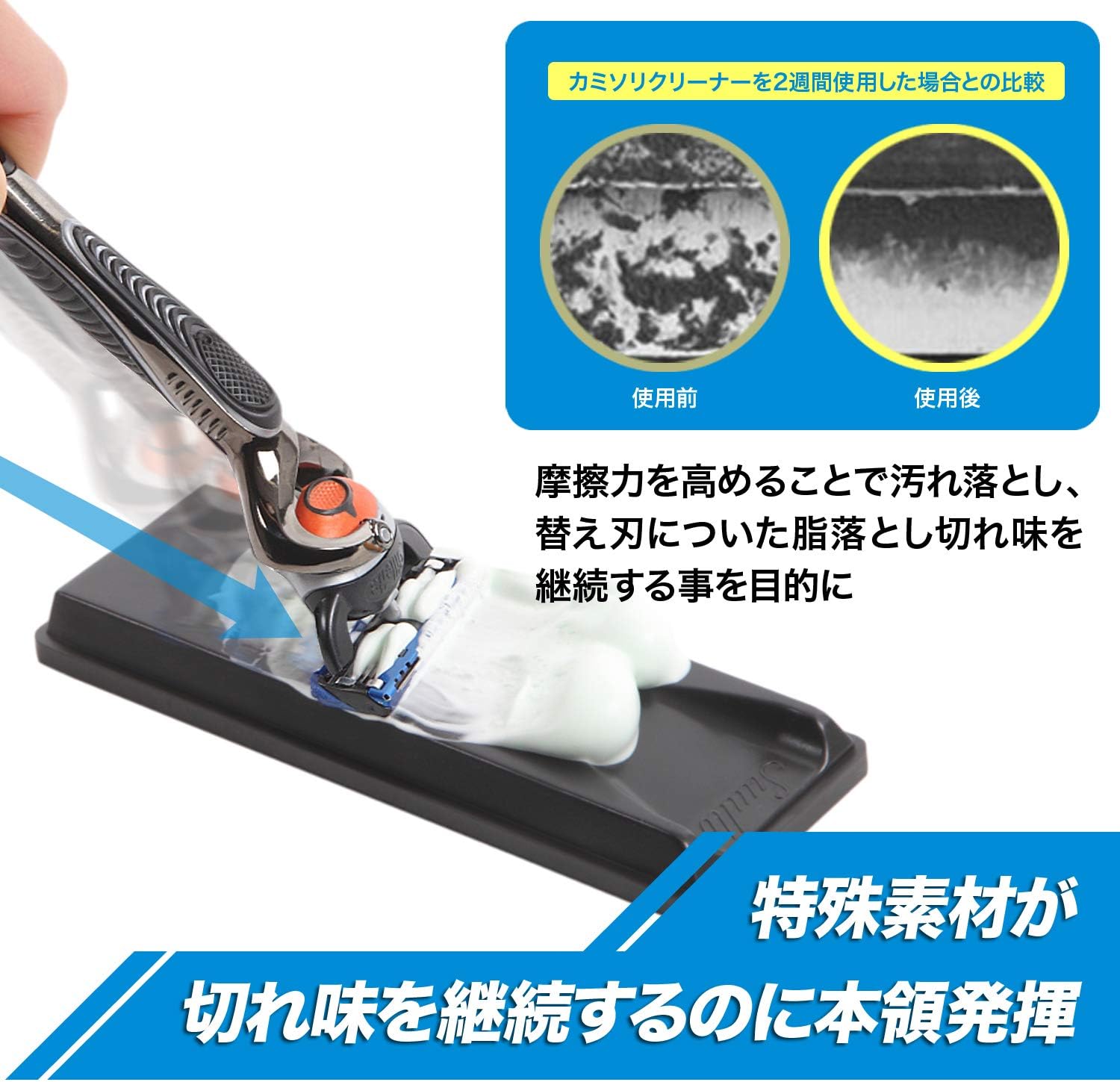 Amazon Suulli ５倍長持ち カミソリ 刃 クリーナー 剃刀 五枚ば 両刃 ひげそり 替刃コストを大幅カット 男女兼用 Suulli シェービング用アクセサリー