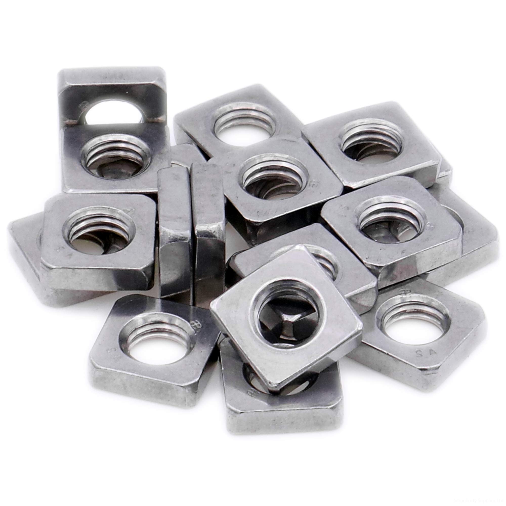 M6 (6mm) Square Nut - Stainless Steel (A2) (Pack of 20)