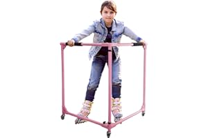 GanFindX Folding Skater Aid for Kids Roller Skating, Roller Skate Trainer for Kids Toddler 30/36 Inch Height Outdoor Roller Skates