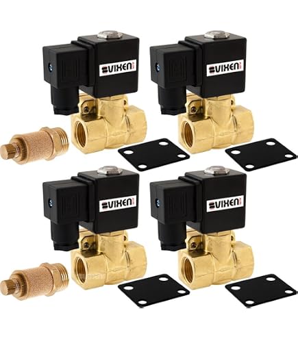 Cogae 3/8 Inch NPT Dump/Slowdown/Flow Control Valve For Suspension Systems – 4-Pack (VXA4038-4) Brass Air Flow Regulator