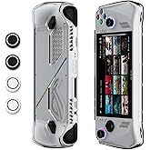 Aircawin ROG Ally Case - Shockproof TPU Case with 4 Thumb Stick Caps - Lightweight Clear Gaming Accessory
