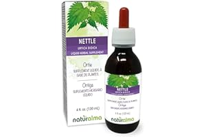 Naturalma Nettle (Urtica dioica) Leaf and Root Alcohol-Free Tincture - 4 fl oz Liquid Extract in Drops - Herbal Supplement - Vegan