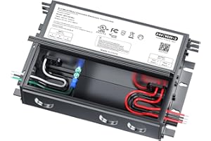 B4U 24V Dimmable LED Driver, 192W Triac ELV/MLV LED Transformer Compatible with Lutron&Leviton Switches, Dimmable Power Supply 192W 24V for Light Smooth Flicker Free Dimming