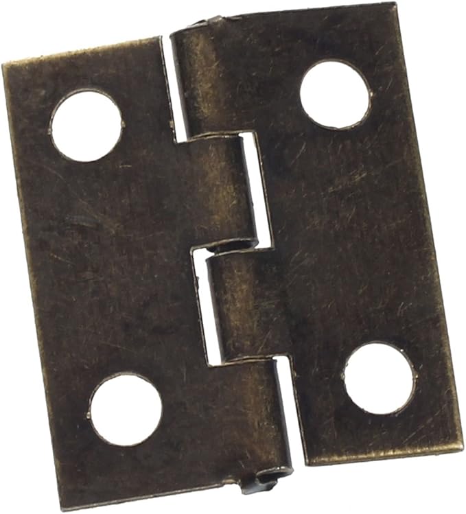 Hinges 10x Mini Drawer Rear Hinge Bronze