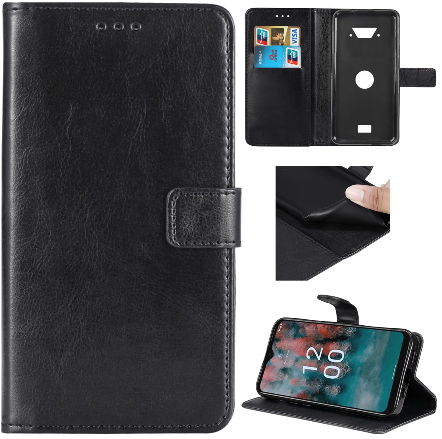 STAECASE For Crosscall Core M4 Premium Business Phone Case with Stand Protective PU Leather Crosscall Core M4 GB Magnetic Closure Purse