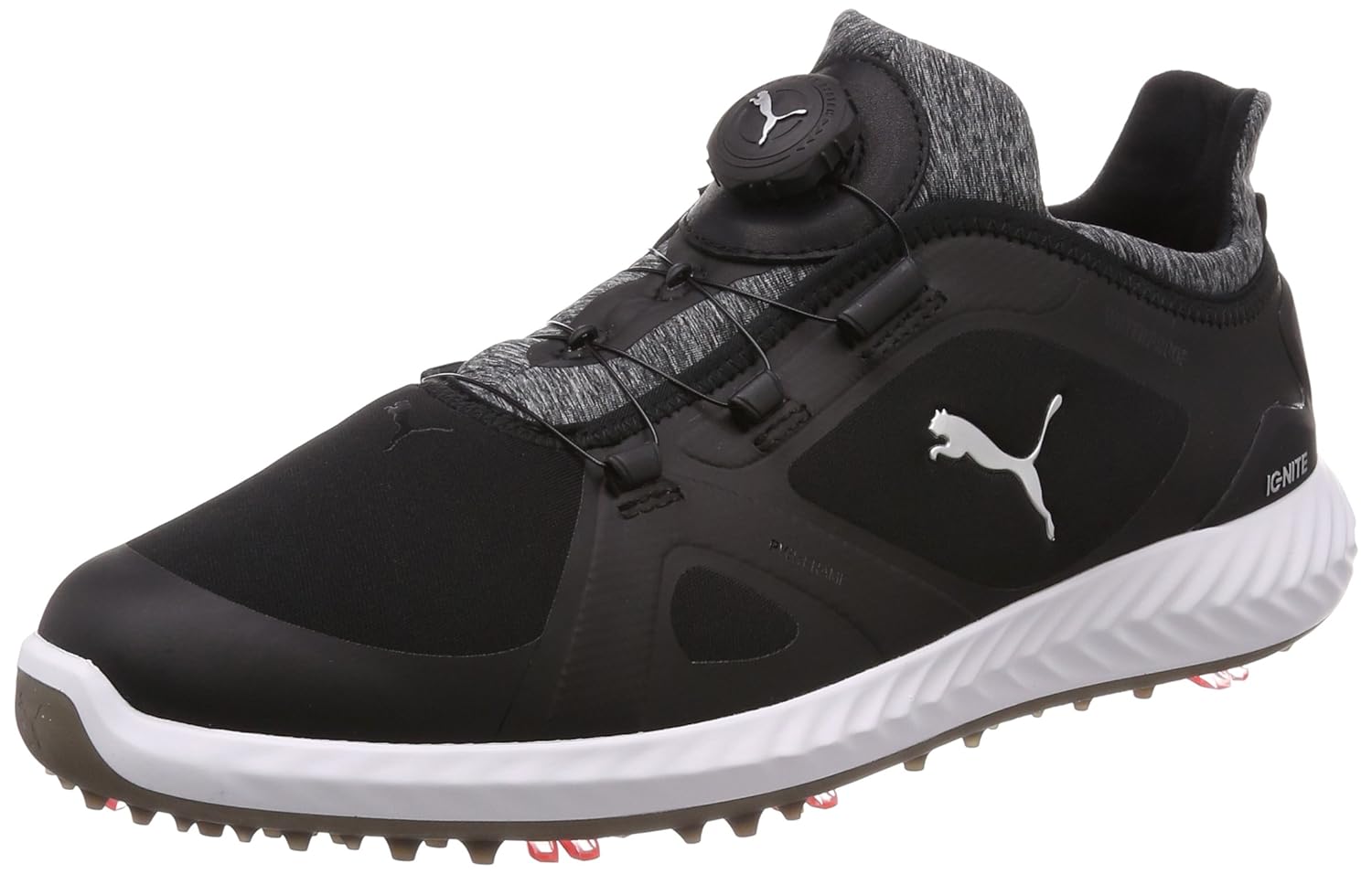 [プーマゴルフ] ゴルフシューズ IGNITE PWRADAPT DISC メンズ ブラックxダーク シャドウ (02) 25.5 cm