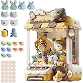 Claw Machine Arcade Toy with LED Light & Adjustable Sound, Mini Vending Machine for Kids Candy Dispenser Toys Perfect Christmas Birthday Big Gifts for Kids, Ages 3+ (Bear)
