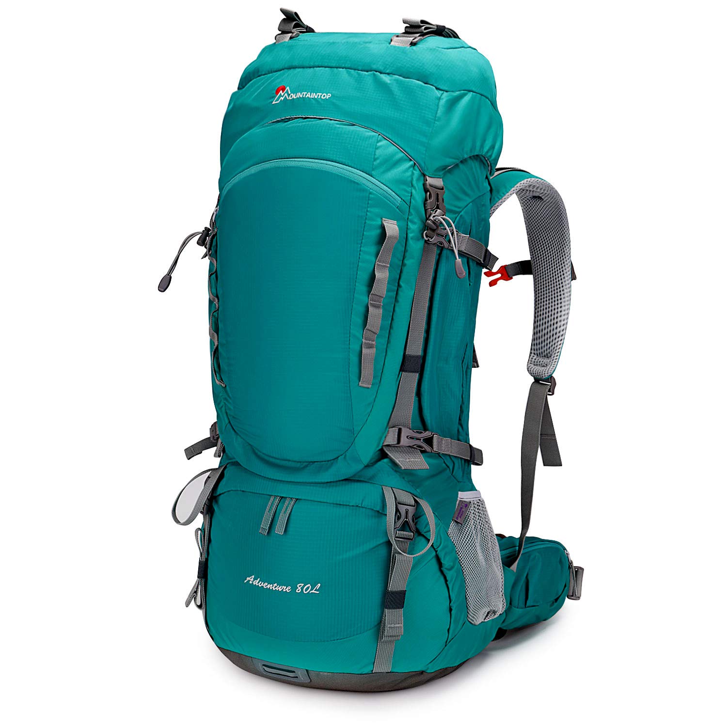 MOUNTAINTOP 55L/80L Hiking Backpack with Rain Cover