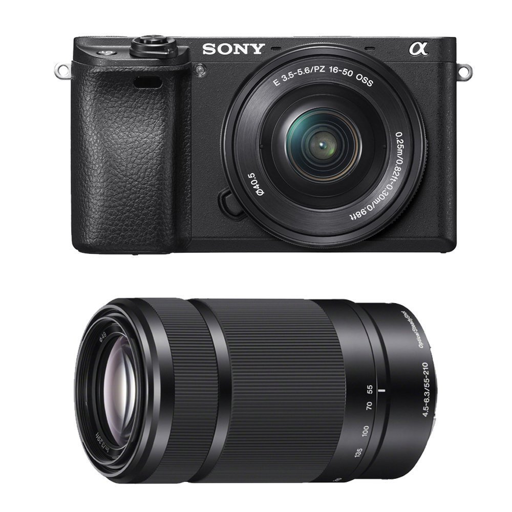 デジタルカメラ Sony 6300 + Sony Lens 50-210 Sony Alpha a6300 Mirrorless Digital Camera with 16-50mm and
