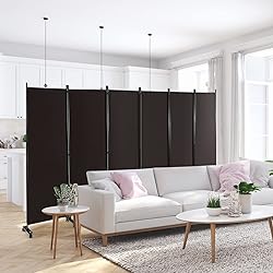 Giantex 6 Panel Room Divider, 132''W x 68''H Large