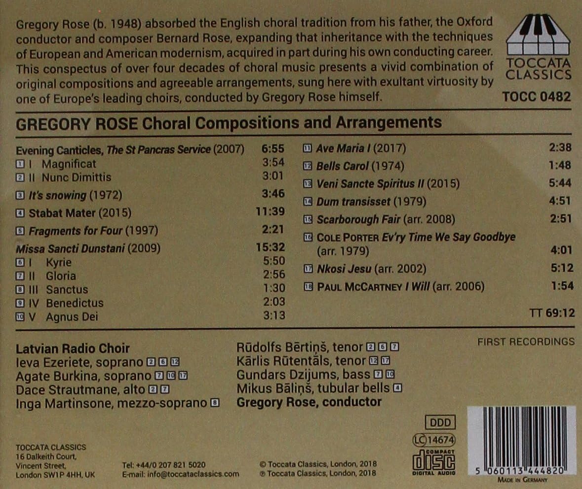 Gregory Rose: Choral Compositions and Arrangements - Image 3