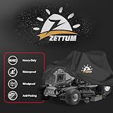 Zettum Riding Mower Cover 183 x 137 x 117 cm 600D PU Coated Waterproof view 3