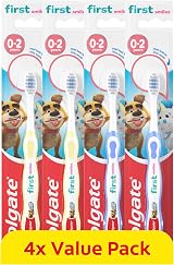 Colgate Kids Toothbrushes 0-2 Years Multipack 4 Pack Extra-Soft Bristles