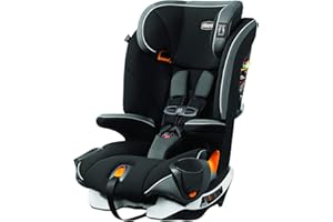 Chicco MyFit Harness + Booster Car Seat, 5-Point Harness and High Back Seat, For children 25-100 lbs. - Notte/Black & Grey