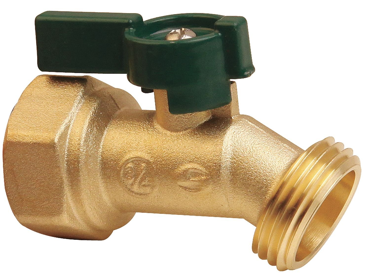 Industrial Grade 6PDZ8 Hose Bibb, Quarter Turn, 3/4In, Brass Industrial & Scientific