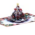 Steelhill Pop Up Christmas Cards With Envelope,Merry Christmas Gift Cards Bulk For Mom Wife Boyfriend,Funny 3D Holiday Greeting Cards For Kids School Classroom Xmas Gifts (Pinecones Card