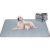 DAHAPYBOO Extra Large Washable Pee Pads for Dogs,2Pack Reusable Puppy Pads for Dogs,36x72 Non-Slip Waterproof Pet Training Pads for Crate, Playpen, Bed, Sofa,Whelping Box, Potty Training