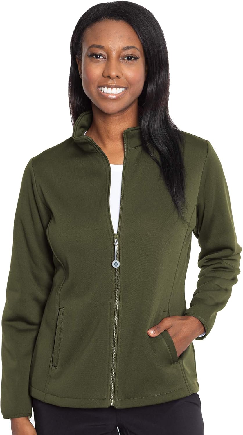 Med Couture Performance Fleece Jacket for Women: Clothing