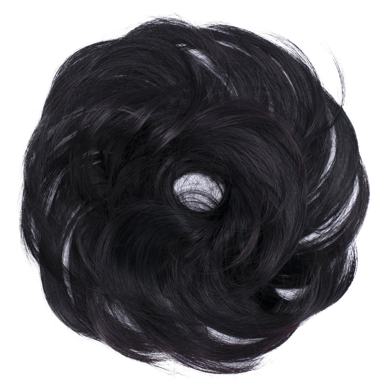 CAISHA Synthetic Fiber Hairpiece Scrunchie Scrunchy Updo Slightly Wavy Dark Red Mix G35B โ image 1
