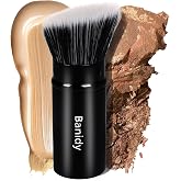Banidy Makeup Brush, Retractable Kabuki Brush Travel Foundation Brush | for Powder Blush, Bronzer, Buffing, Liquid, Cream, Cruelty-Free with Cover