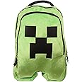 AI ACCESSORY INNOVATIONS Minecraft Creeper Backpack for Boys & Girls, Gaming Bookbag with Double Compartment, Padded Adjustable Mesh Straps, & Padded Top Handle, 16 Inches
