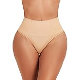 JELLYOGA Thong Shapewear for Women Tummy Control Underwear Girdle Seamless Body Shaper High Waist Shaping Panties