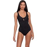 Lauren Ralph Lauren Beach Club Solid Tie Front Underwire One-Piece
