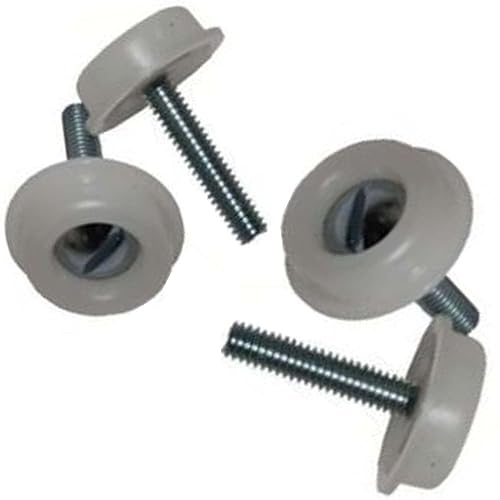 2 x Bed/headboard bolts/screws & plastic washers for divan bed set M8