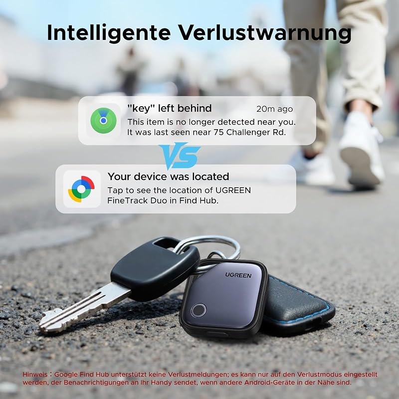 FineTrack Duo 4 Pack GPS Tracker für iOS & Android mit USB C Laden